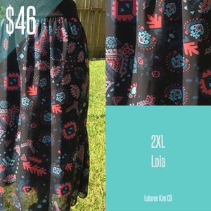 🌺 Lularoe 🆕 Tribal Aztec Pattern Lola Skirt